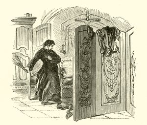 Kastijding van een boeteling (gravure)
