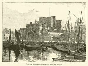 Kasteel Rushen, Castleton, eiland Man (gravure)