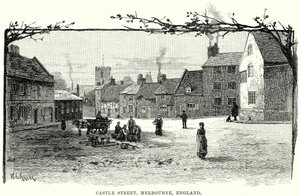 Castle Street, Melbourne, Engeland (gravure) door English School
