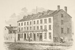 Kasteel Thunder, Richmond, Virginia (litho) door English School