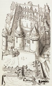 Kasteel van Pierrefonds, Frankrijk, ca. 1880