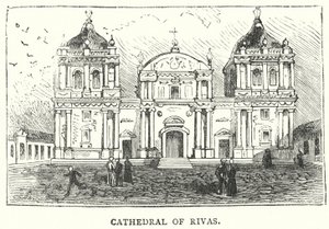 Kathedraal in Rivas (gravure)