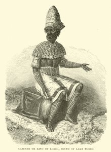 Cazembe of koning van Lunda, ten zuiden van het Moeromeer door English School