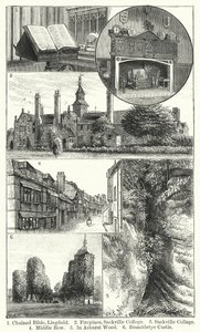 Gebonden Bijbel, Lingfield; Open haard, Sackville College; Sackville College; Middle Row; In Ashurst Wood; Brambletye Castle door English School