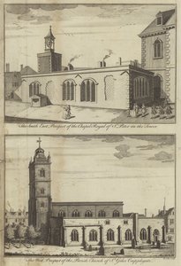 Kapel Royal van St Peter in de Tower en kerk van St Giles Cripplegate, Londen door English School