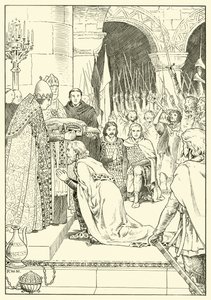 Karel de Grote Gekroond in St. Pieter door English School