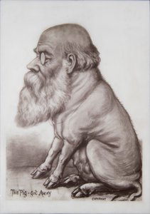Charles Darwin Plaque, ca. 1870 door English School