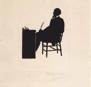 Charles Dickens, Engelse romanschrijver (litho)