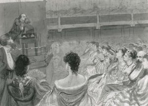 Charles Dickens geeft een lezing in St. James
