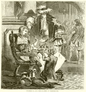 Karel II en de hertogin van Portsmouth door English School