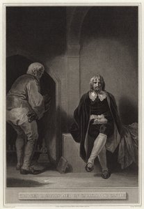 Karel I gevangen in Carisbrook Castle door English School