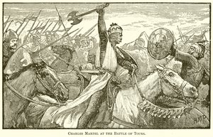 Karel Martel bij de Slag van Tours