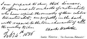 Charles Waterton (de Amerikaanse natuuronderzoeker) door English School