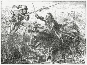 Karel de Stoute, Hertog van Bourgondië, bij de Slag om Nancy, 5 januari 1477, 1882 door English School