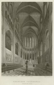 Kathedraal van Chartres, zicht op het koor door English School