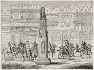 Cheapside Cross, zoals het verscheen in het jaar 1547