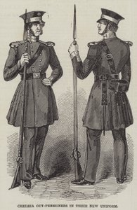 Chelsea Buiten-Pensionarissen in hun Nieuwe Uniform (gravure) door English School
