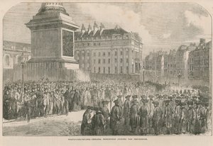 Chelsea-pensionarissen die zich bij de processie voegen door English School