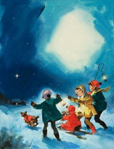 Kinderen in de Sneeuw door English School