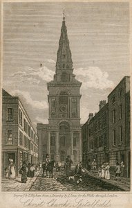 Christ Church, Spitalfields, Londen door English School