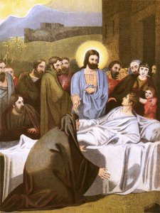 Christus en weduwe van Nain