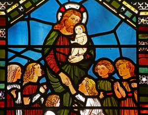 Christus zegent kinderen