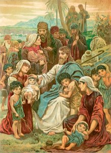 Christus zegent kleine kinderen door English School