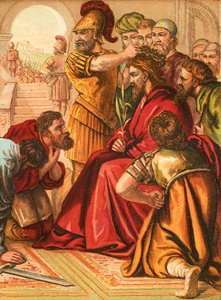 Christus gekroond met doornen door English School