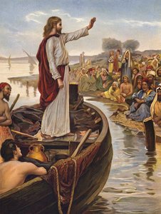 Christus onderwijst aan de kust