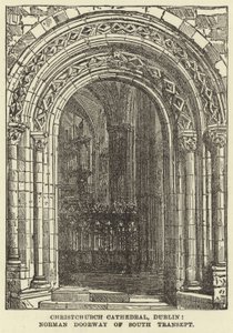 Christchurch-kathedraal, Dublin, Normandische deur van het zuidelijke transept door English School