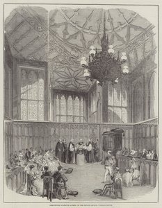 Doop van Prins Alfred, in de Privékapel, Windsor Castle door English School