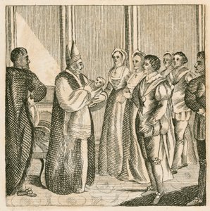 Doop van prinses Elizabeth, dochter van koning Henry VIII