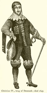 Christian IV, Koning van Denemarken door English School