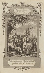 Christoffel Columbus met de inboorlingen