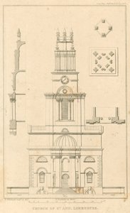 Kerk van St. Anna, Limehouse, Londen door English School