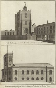 Kerk van St. James, Clerkenwell en kerk van St. Matthew, Bethnal Green door English School