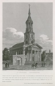 Kerk van St Leonard, Shoreditch door English School