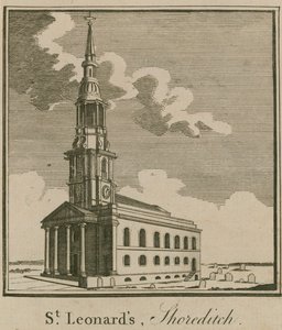 Kerk van St Leonard, Shoreditch door English School