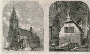 Kerk van St Michael en Alle Engelen, Shoreditch door English School