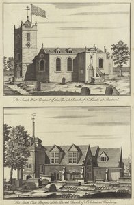 Kerk van St Paul, Shadwell en kerk van St John, Wapping door English School