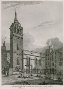 Kerk van St Peter op Cornhill, Londen door English School