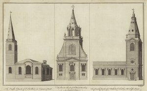 Kerken van St Swithin, Cannon Street, St Edmund the King, Lombard Street en St Nicholas Cole Abbey, Old Fish Street