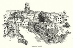 Cirencester (litho) door English School