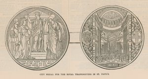 Stadsmedaille voor de Koninklijke Dankzegging in de St. Paul