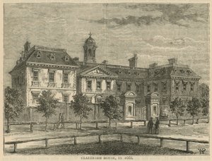 Clarendon House in 1666 door English School