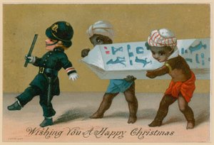 Cleopatras Naald, kerstkaart