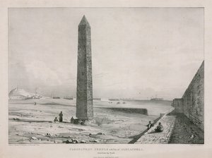 Cleopatras Naald met een deel van Alexandrië, genomen vanuit het Noorden
