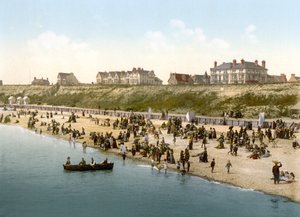 Kliffen en strand, Clacton-on-sea
