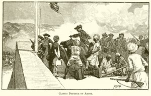Clive verdediging van Arcot