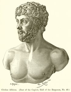 Clodius Albinus. (Buste van het Capitool, Hal van de Keizers, nr. 49)